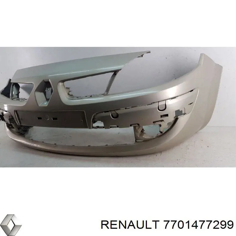 Передний бампер на Renault Scenic II 