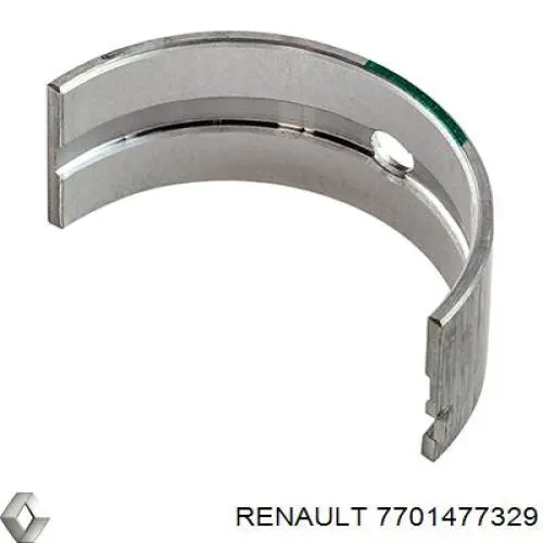 7701477329 Renault (RVI) вкладыши коленвала коренные, комплект, стандарт (std)