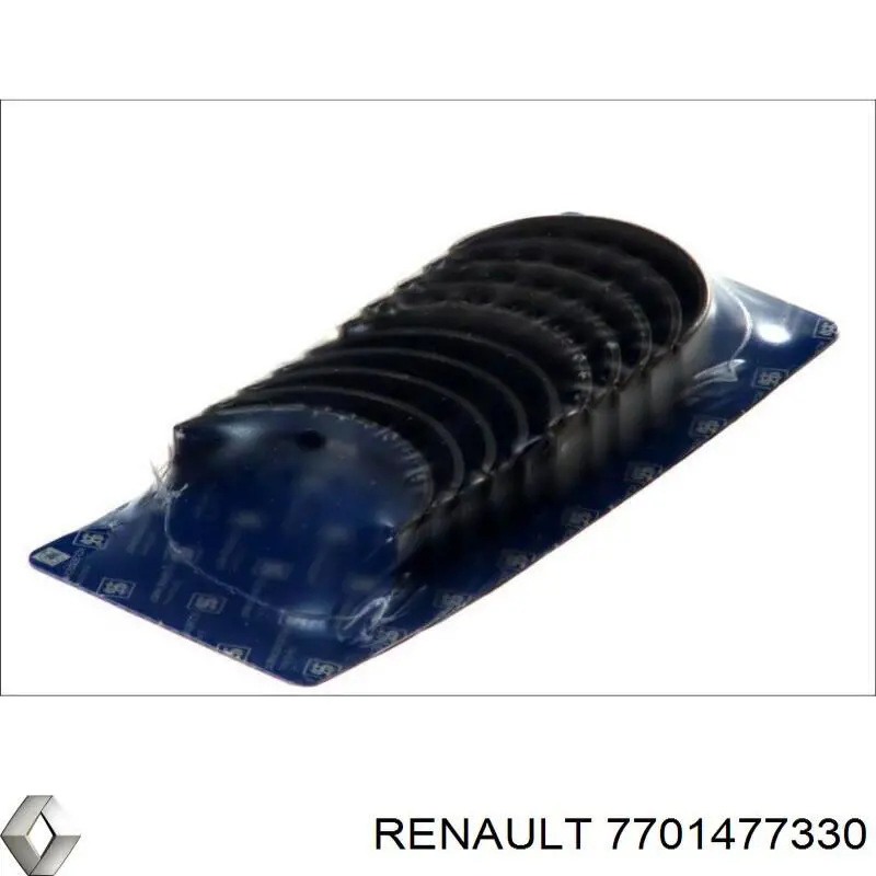 7701477330 Renault (RVI) вкладыши коленвала коренные, комплект, стандарт (std)