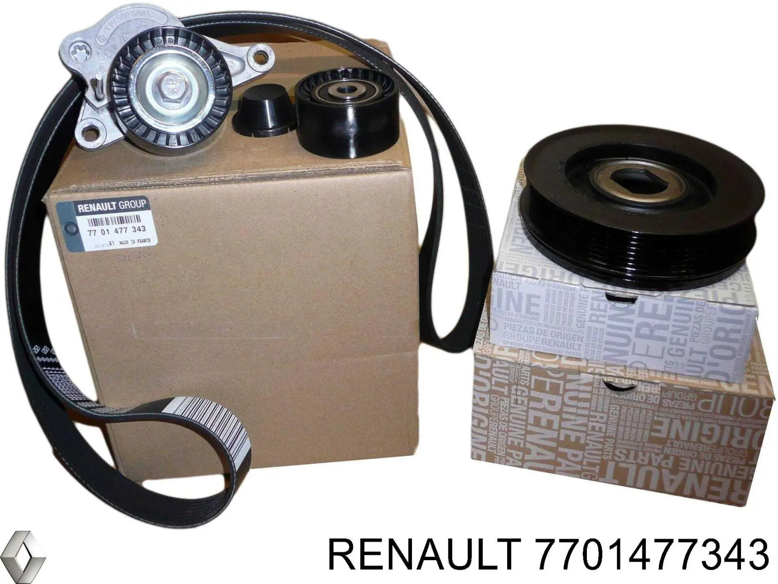 Ремень агрегатов приводной, комплект Renault (RVI) 7701477343 цена, от 231.43 USD