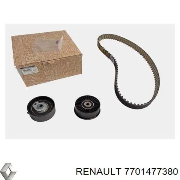 Ремень ГРМ, комплект Renault (RVI) 7701477380