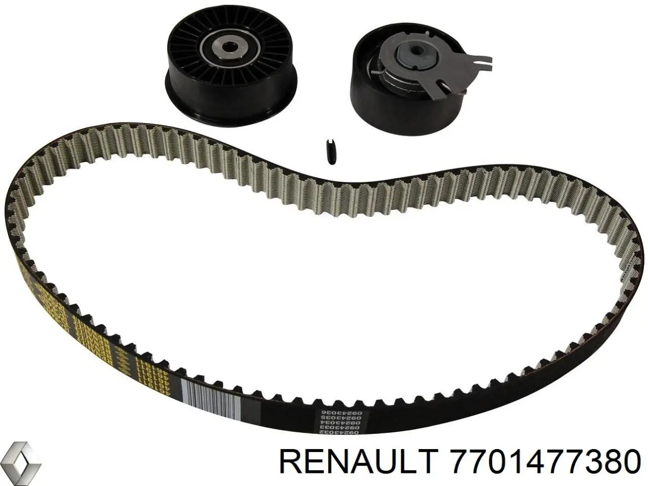 7701477380 Renault (RVI) Комплект ремня ГРМ