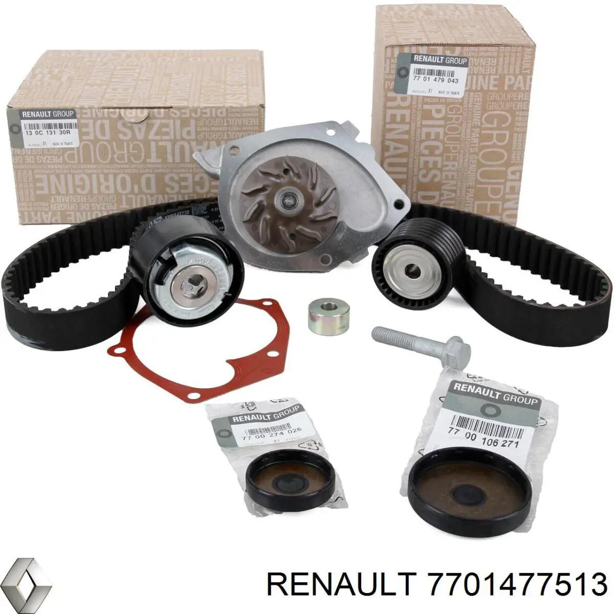 7701477513 Renault (RVI) ремень агрегатов приводной, комплект