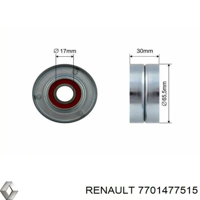 Ремень приводной 7701477515 Renault (RVI)