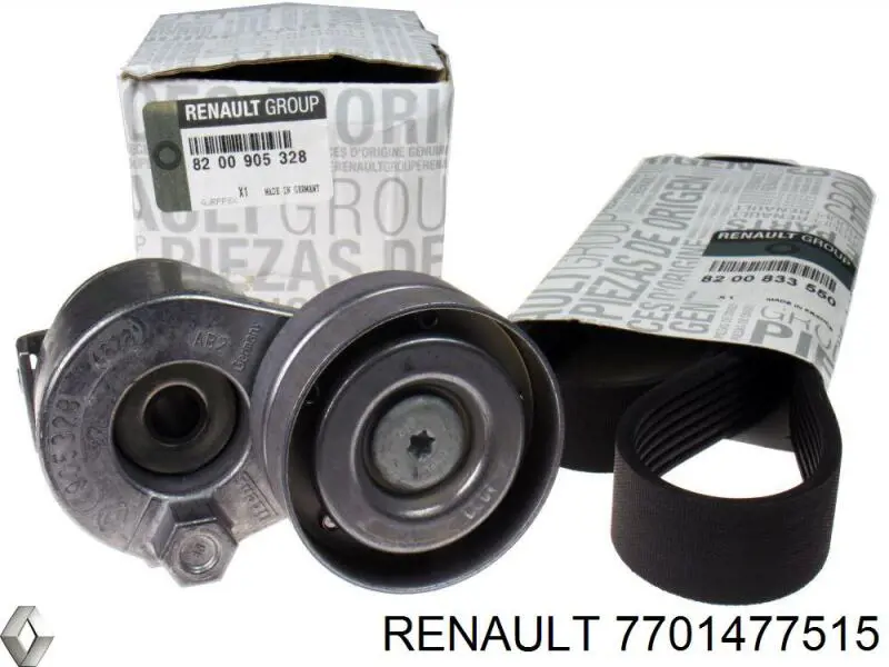 Ремень агрегатов приводной, комплект Renault (RVI) 7701477515 цена, от 78.50 USD