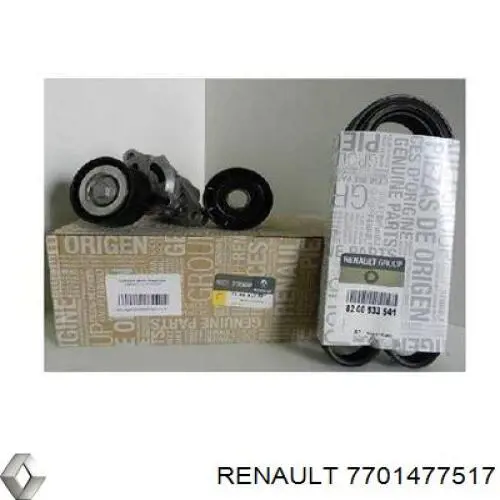 Ремень агрегатов приводной, комплект Renault (RVI) 7701477517 цена, от 97.05 USD