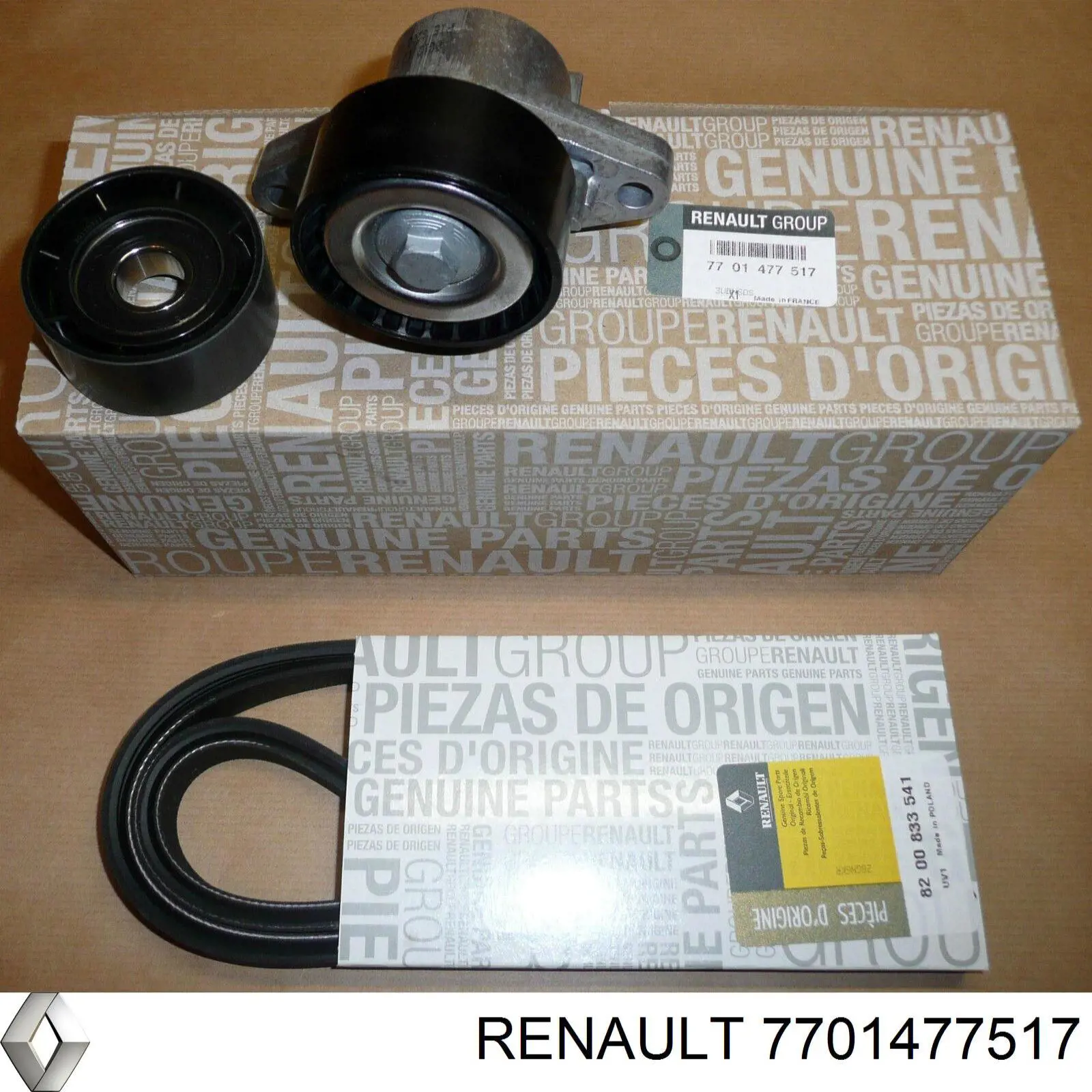 7701477517 Renault (RVI) Ремень приводной, комплект