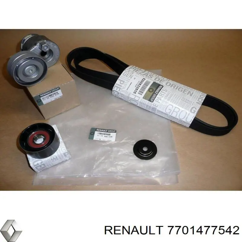 Correa De Transmision, juego completo 7701477542 Renault (RVI)