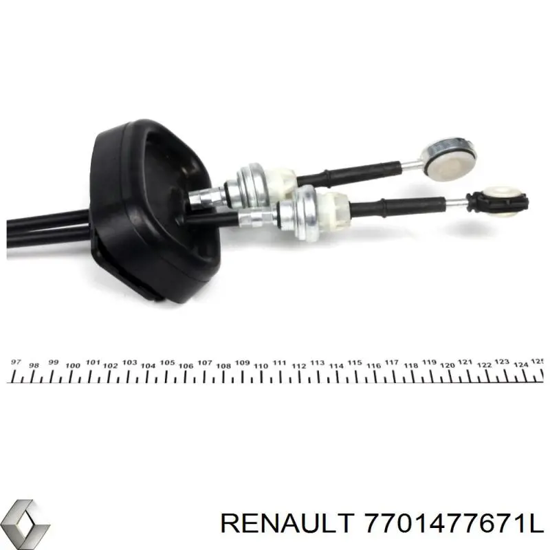 Трос переключения передач сдвоенный 7701477671L Renault (RVI)