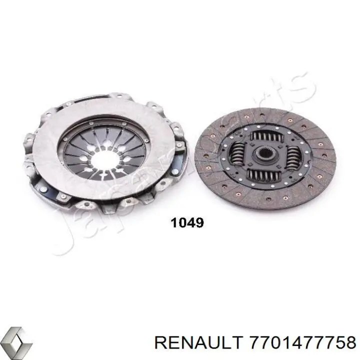 Комплект сцепления (3 части) Renault (RVI) 7701477758 цена, от 210.12 USD