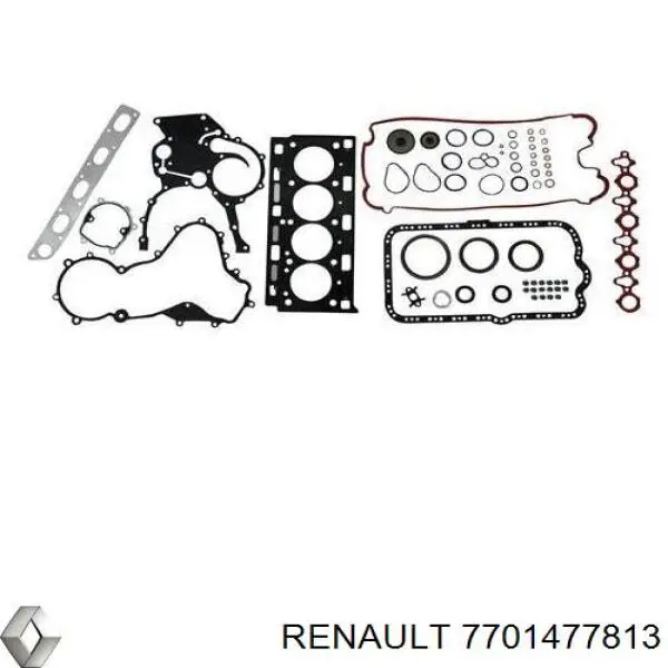 Купить 7701477813 Renault (RVI) Верхний комплект прокладок двигателя