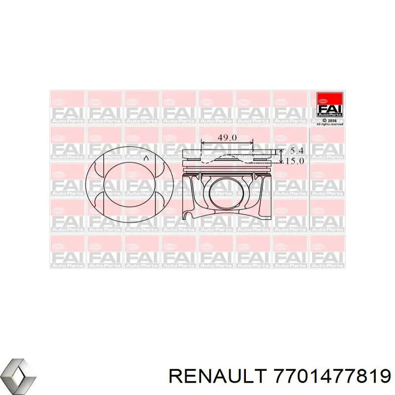  Renault (RVI) 7701477819 цена, от 40.54 USD