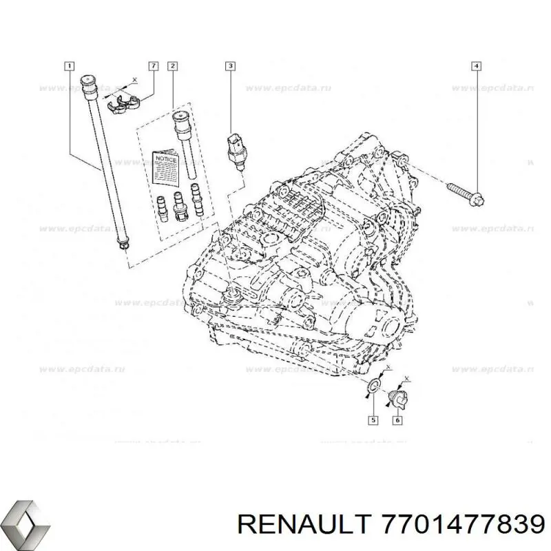 Respirador da Caixa de Mudança para Renault Megane (LV)