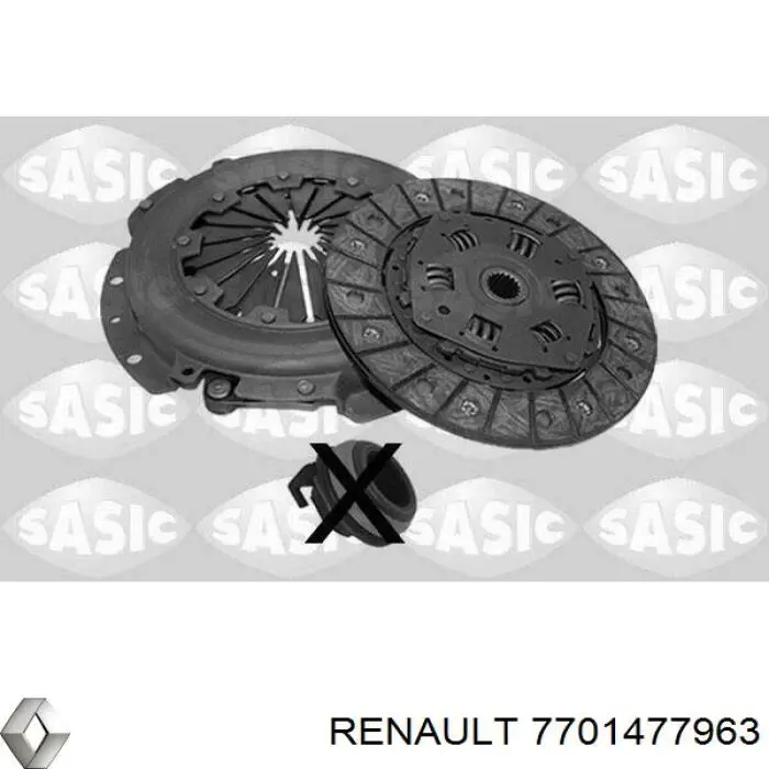 Комплект сцепления (3 части) Renault (RVI) 7701477963 цена, от 235.84 USD