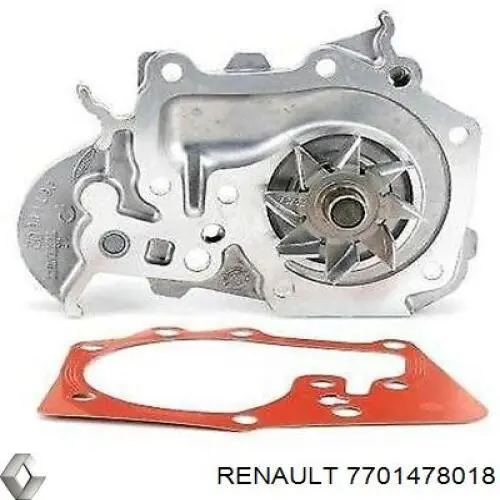 Купить 7701478018 Renault (RVI) Насос охлаждения
