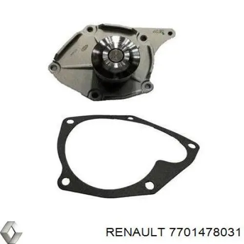 Помпа водяна, (насос) охолодження 7701478031 Renault (RVI)