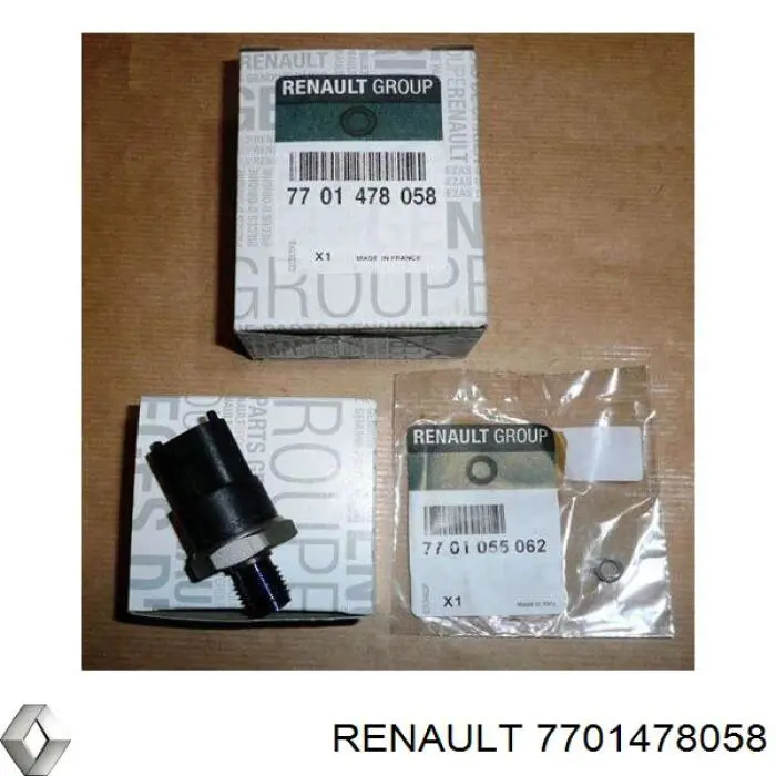 Датчик давления топлива Renault (RVI) 7701478058