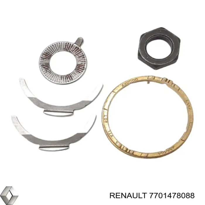 Embrague Sincronizador, Carrera Exterior 5ta Marcha 7701478088 Renault (RVI)