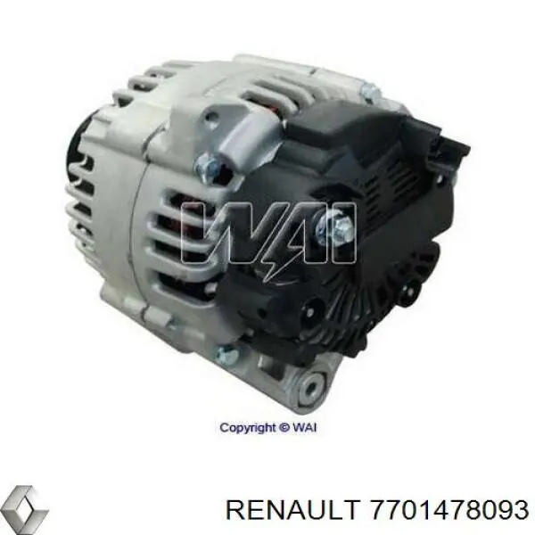 Автомобильный генератор Renault (RVI) 7701478093 цена, от 56.34 USD