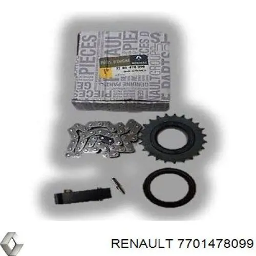 7701478099 Renault (RVI) цепь масляного насоса, комплект