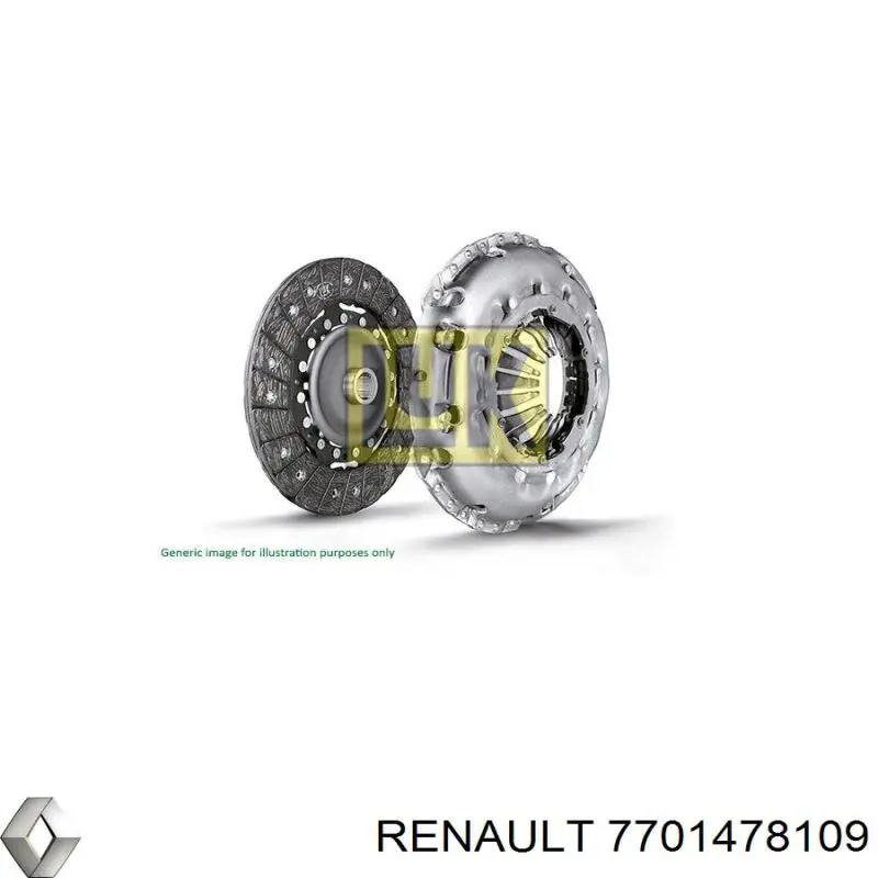 Сцепление 7701478109 Renault (RVI)