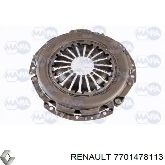 Kit de embrague (3 partes) 7701478113 Renault (RVI)