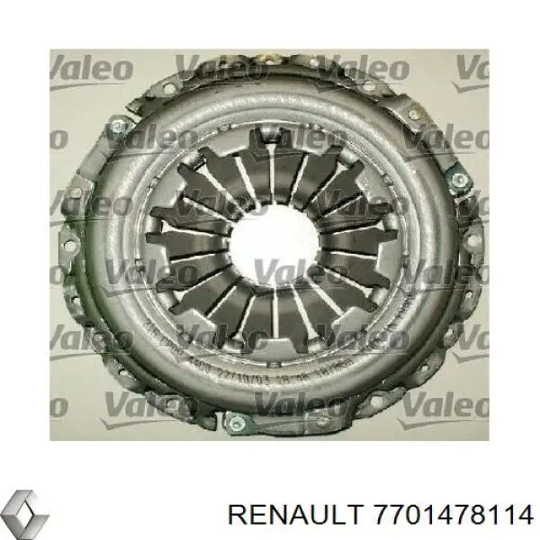 Купить 7701478114 Renault (RVI) Комплект сцепления (диск, корзина, подшипник)