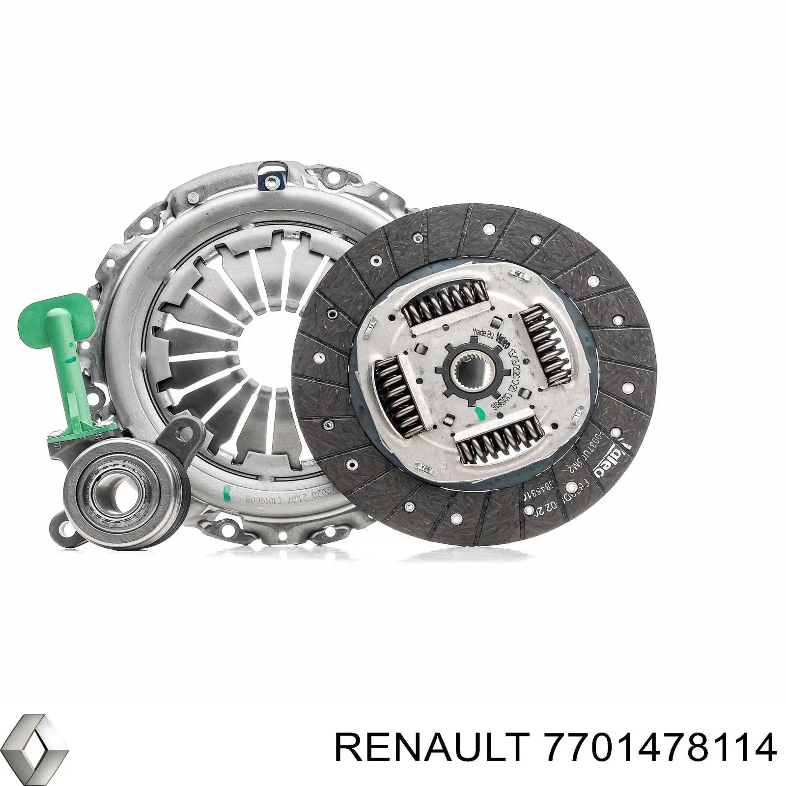 Комплект сцепления (3 части) Renault (RVI) 7701478114 цена, от 102.21 USD