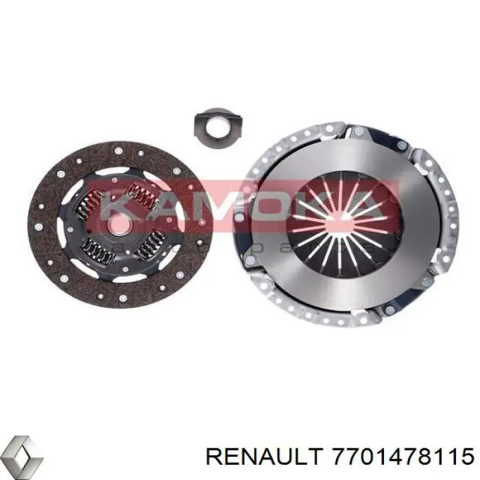 Купить 7701478115 Renault (RVI) Комплект сцепления (диск, корзина, подшипник)