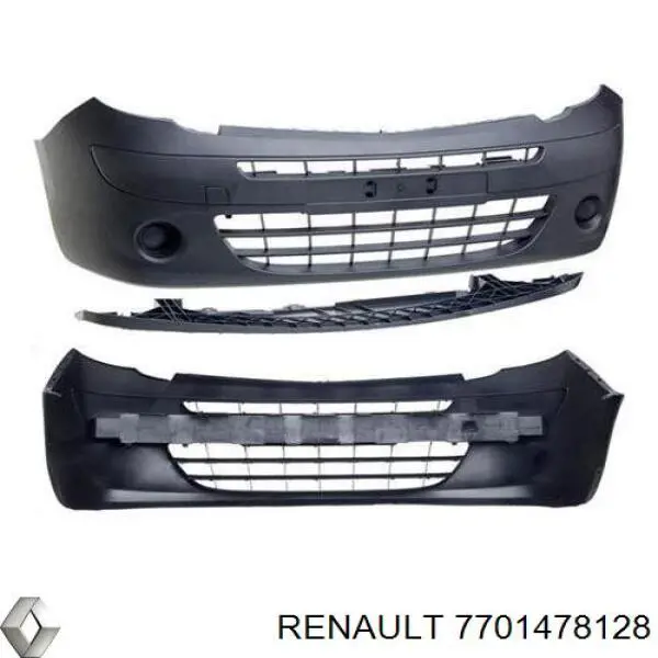 7701478128 Renault (RVI) передний бампер