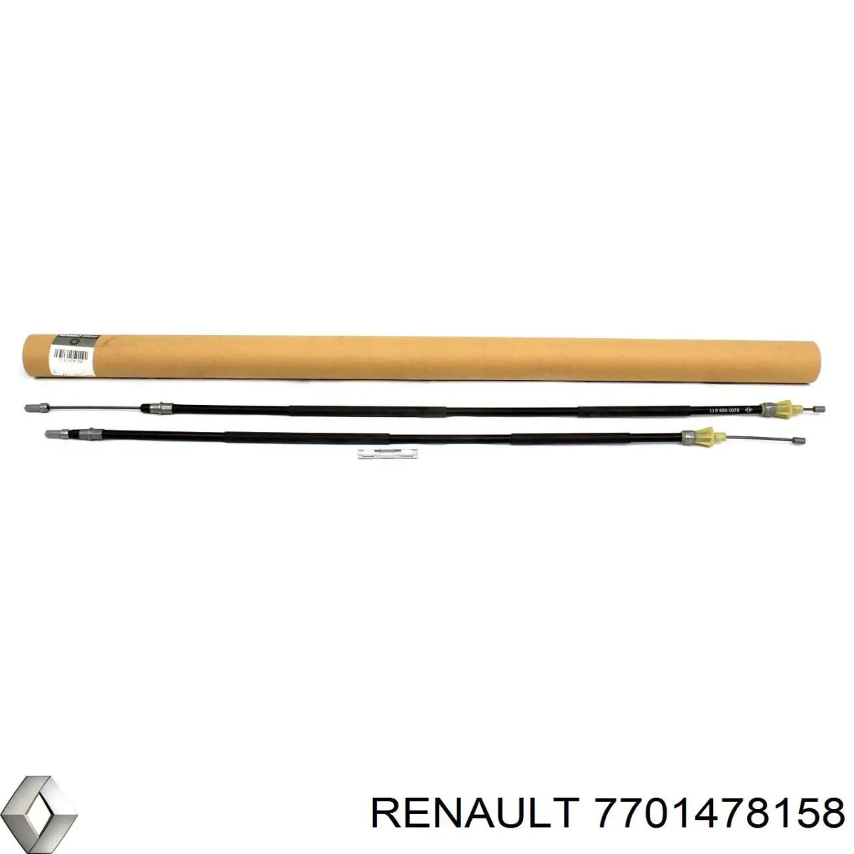 Трос ручного тормоза задний, правый/левый Renault (RVI) 7701478158