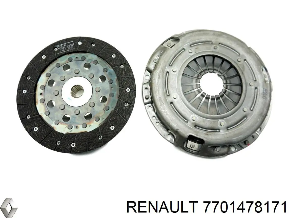Купить 7701478171 Renault (RVI) Комплект сцепления (диск, корзина, подшипник)