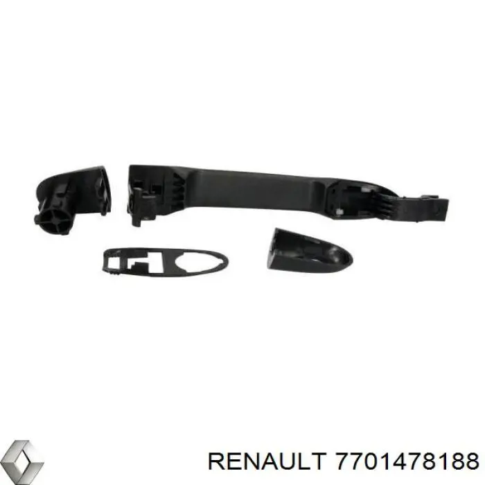 Купить 7701478188 Renault (RVI) Ручка двери задней (распашной) левая наружная