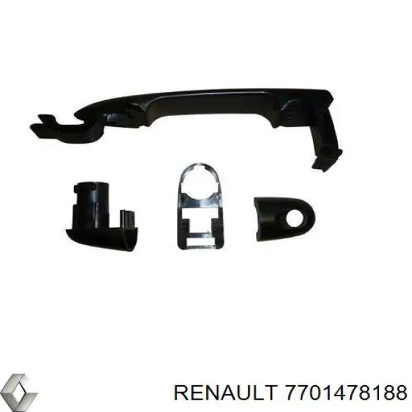 Ручка двери задней (распашной) левая наружная 7701478188 Renault (RVI)