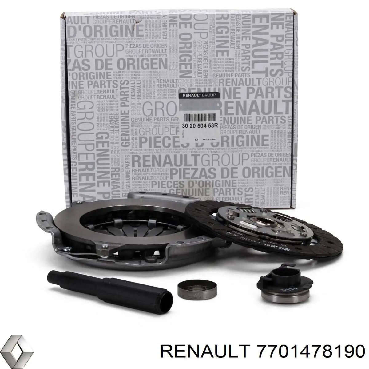 Купить 7701478190 Renault (RVI) Комплект сцепления (диск, корзина, подшипник)