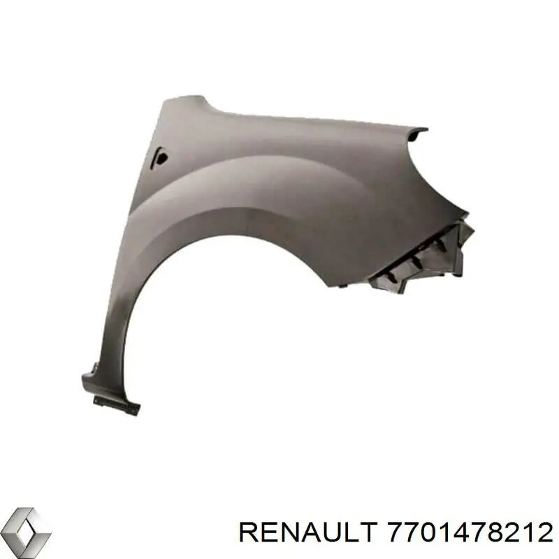 Крыло переднее правое 7701478212 Renault (RVI)