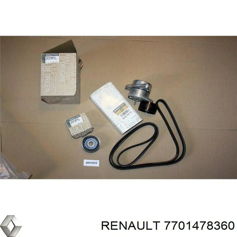 Ремень агрегатов приводной, комплект Renault (RVI) 7701478360 цена, от 85.40 USD