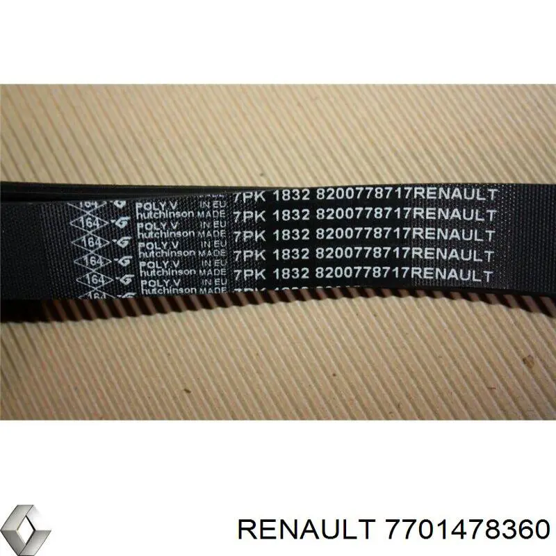 Купить 7701478360 Renault (RVI) Ремень приводной