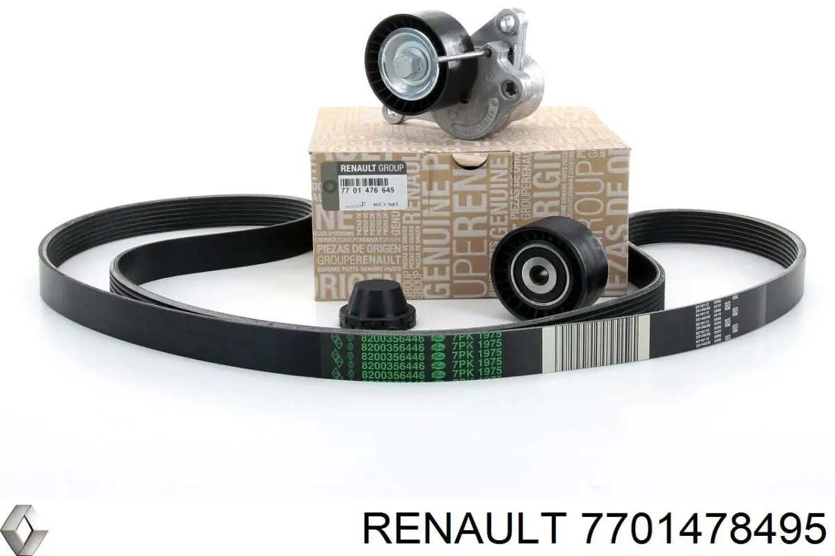 Ремень агрегатов приводной, комплект Renault (RVI) 7701478495 цена, от 96.32 USD
