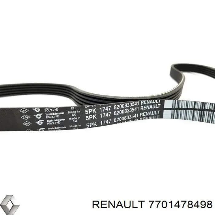 Купить 7701478498 Renault (RVI) Ремень приводной