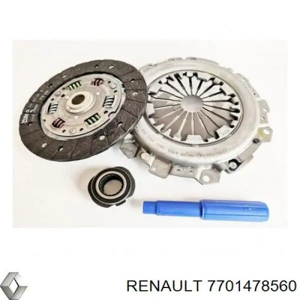 Купить 7701478560 Renault (RVI) Комплект сцепления (диск, корзина, подшипник)