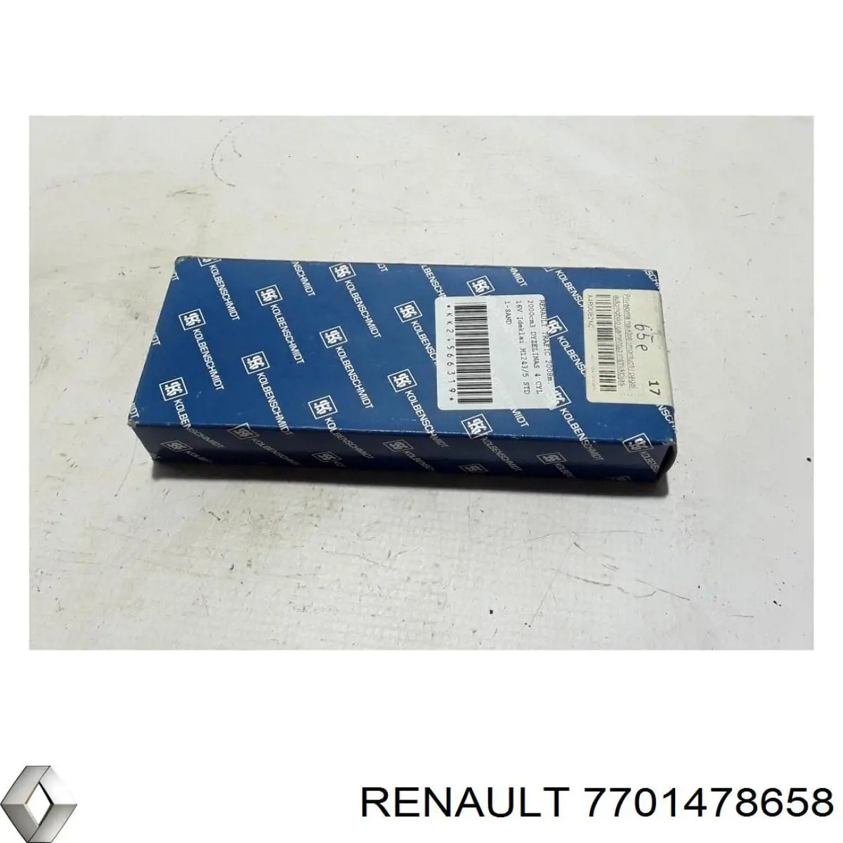 Juego de cojinetes de cigüeñal, estándar, (STD) 7701478658 Renault (RVI)