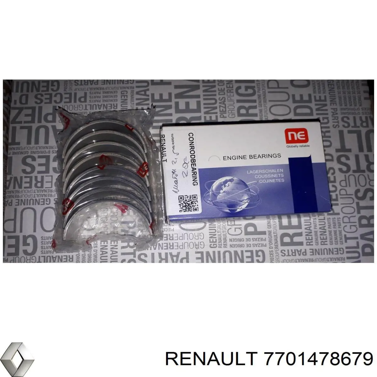 Вкладыши шатунные 7701478679 Renault (RVI)