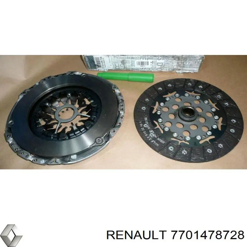 7701478728 Renault (RVI) kit de embraiagem (3 peças)