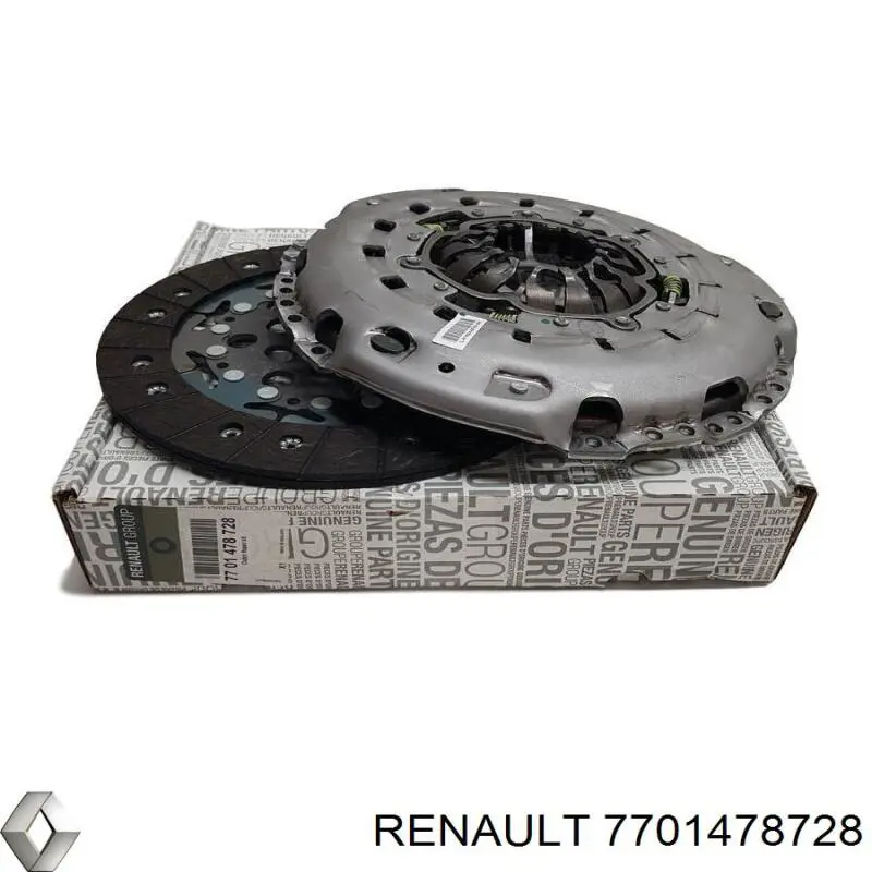 Купить 7701478728 Renault (RVI) Комплект сцепления (диск, корзина, подшипник)
