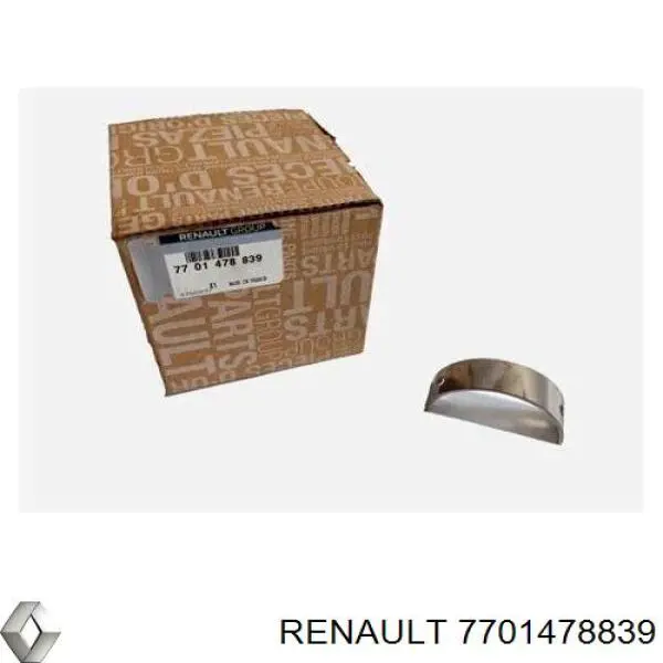 Вкладыши коленвала коренные, стандарт (STD) Renault (RVI) 7701478839 цена, от 49.45 USD