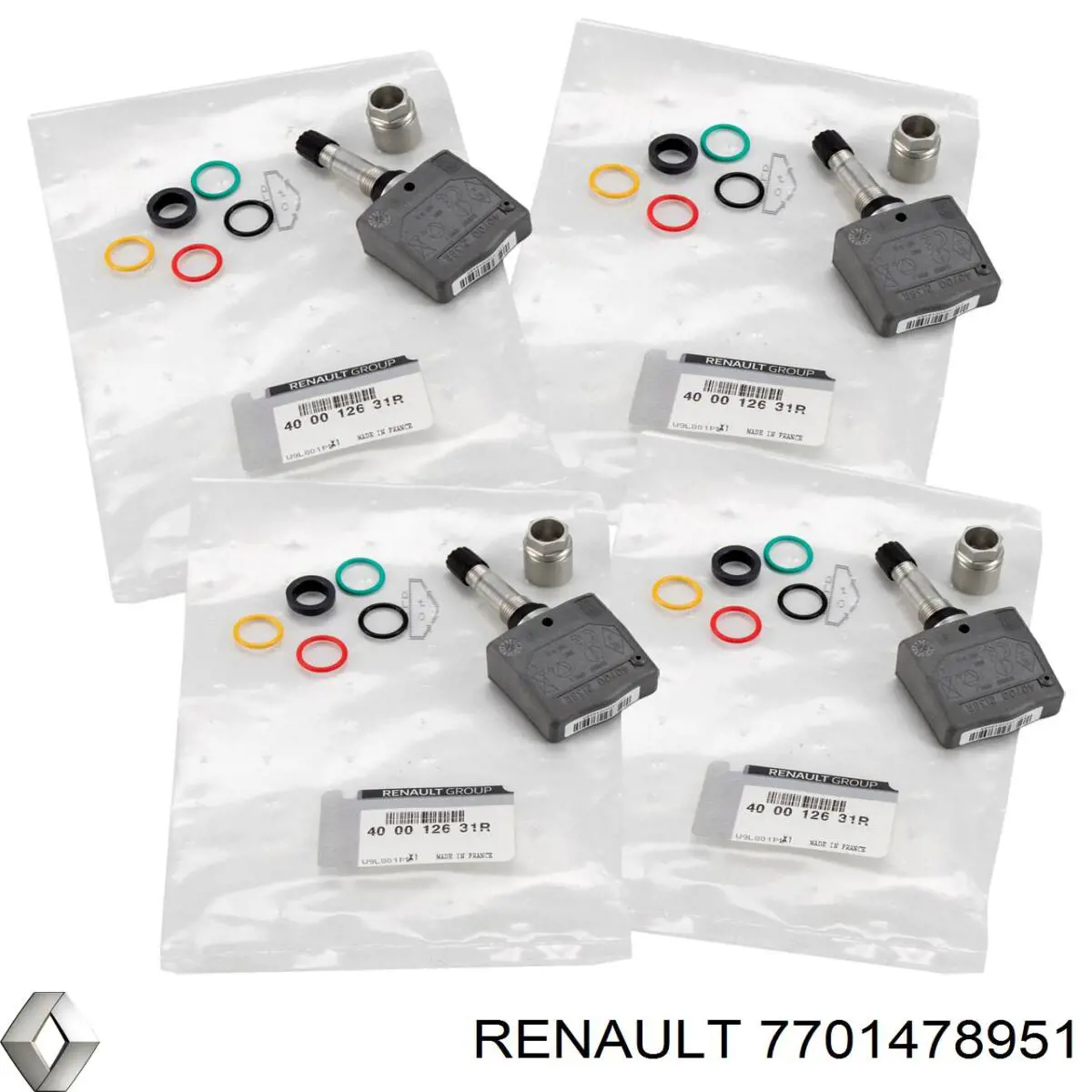 Sensor De Presion De Neumaticos 7701478951 Renault (RVI)