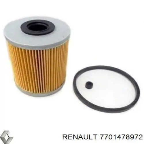 7701478972 Renault (RVI) filtro de combustível