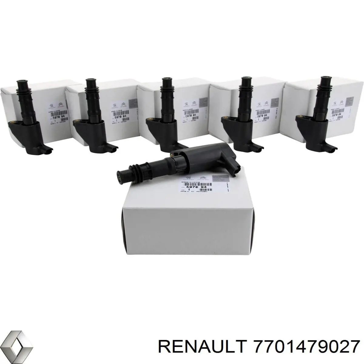 Bobina de encendido 7701479027 Renault (RVI)