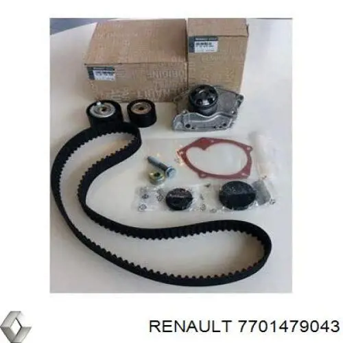 Помпа охлаждения Renault (RVI) 7701479043 цена, от 33.09 USD